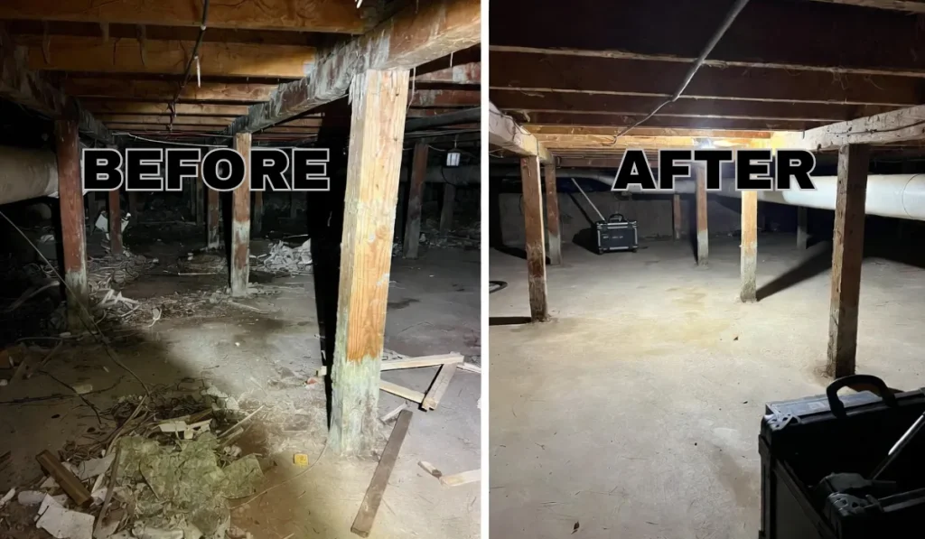 crawalspace Mold REMOVAL